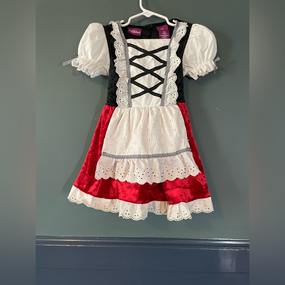 Toddler girls little red riding hood Halloween costume
